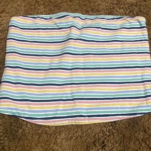 Strips colorful Hollister Tube Top.